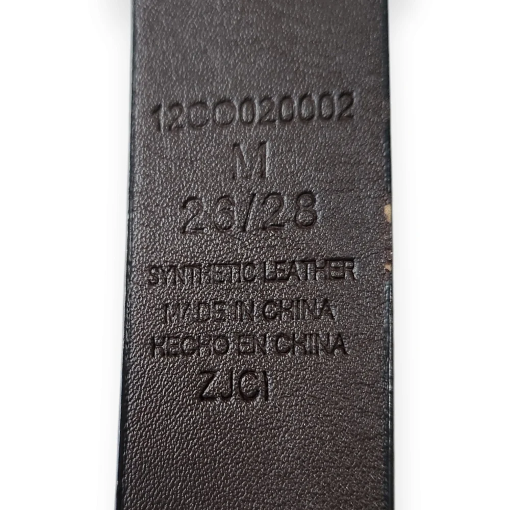 Columbia Black Vegan Leather Belt size Medium